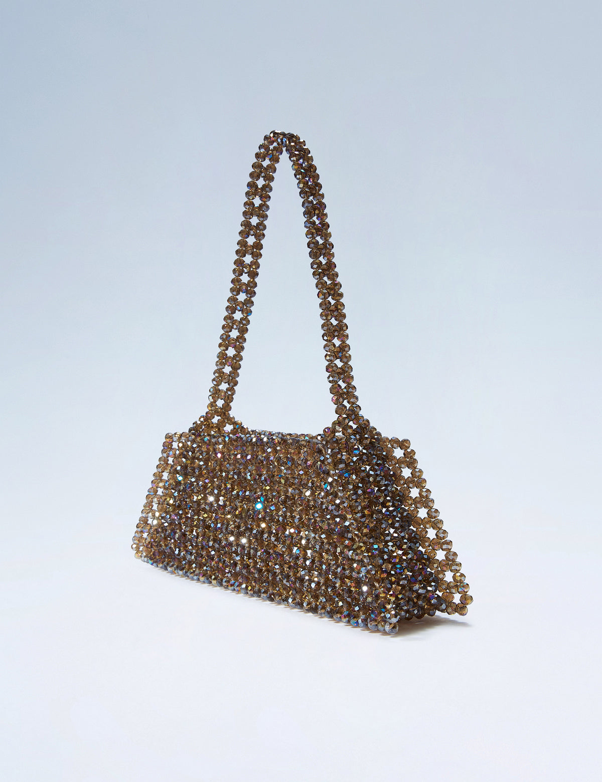 Martini beaded evening bag in sparkling glass beads, alternate view