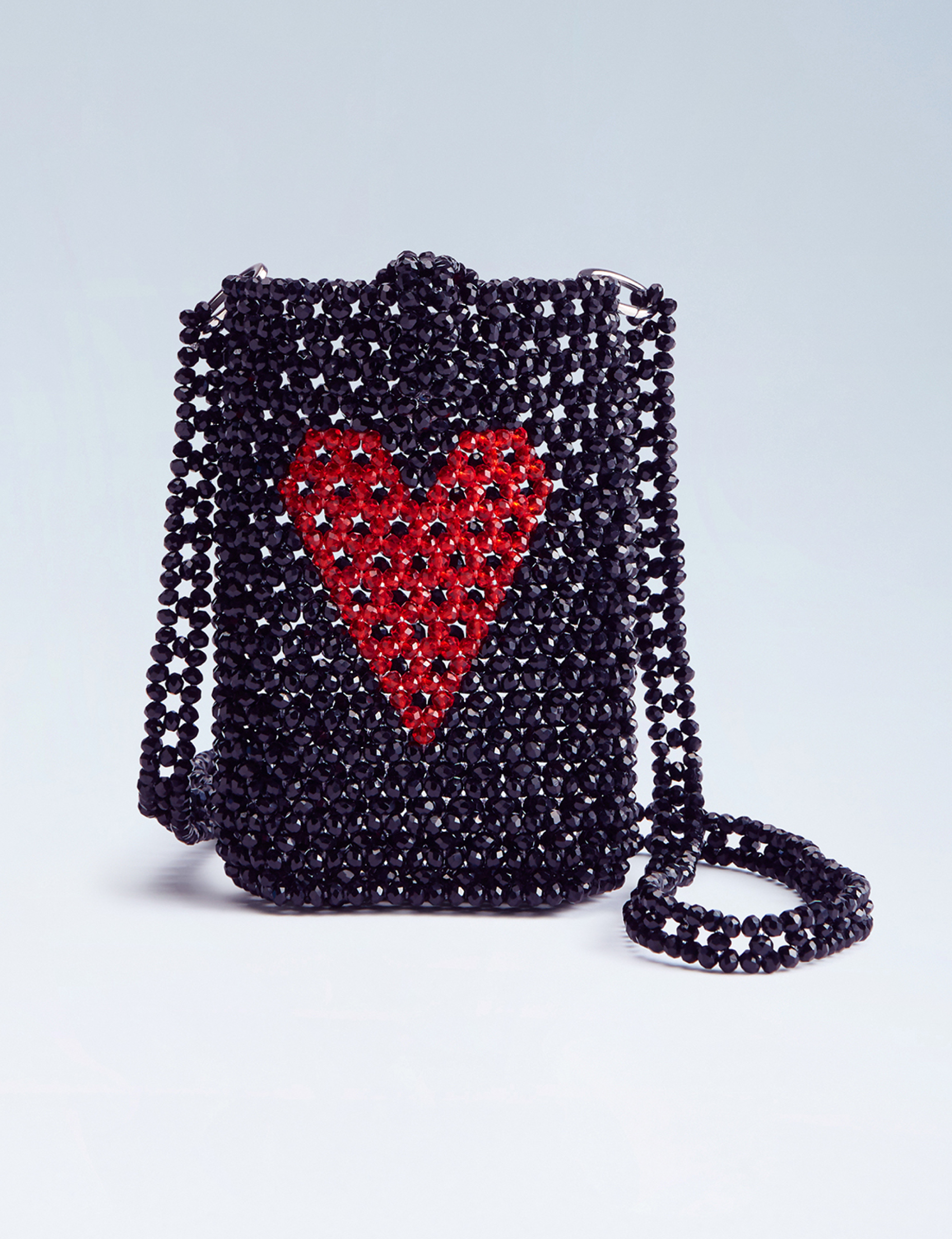 Beaded 2025 heart bag