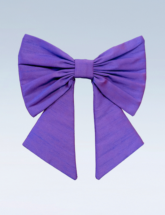 Pussy Cat Bow ~ Purple