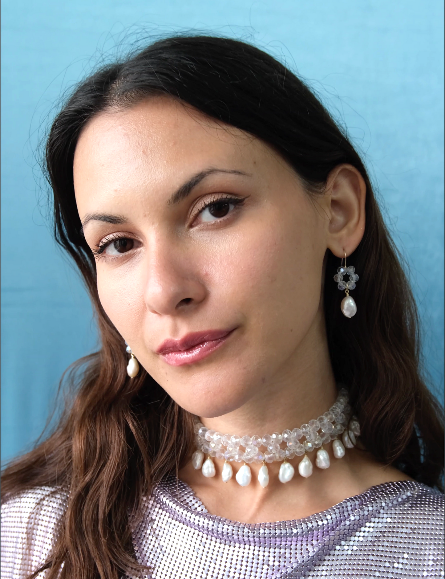 La Perla Choker ~ White