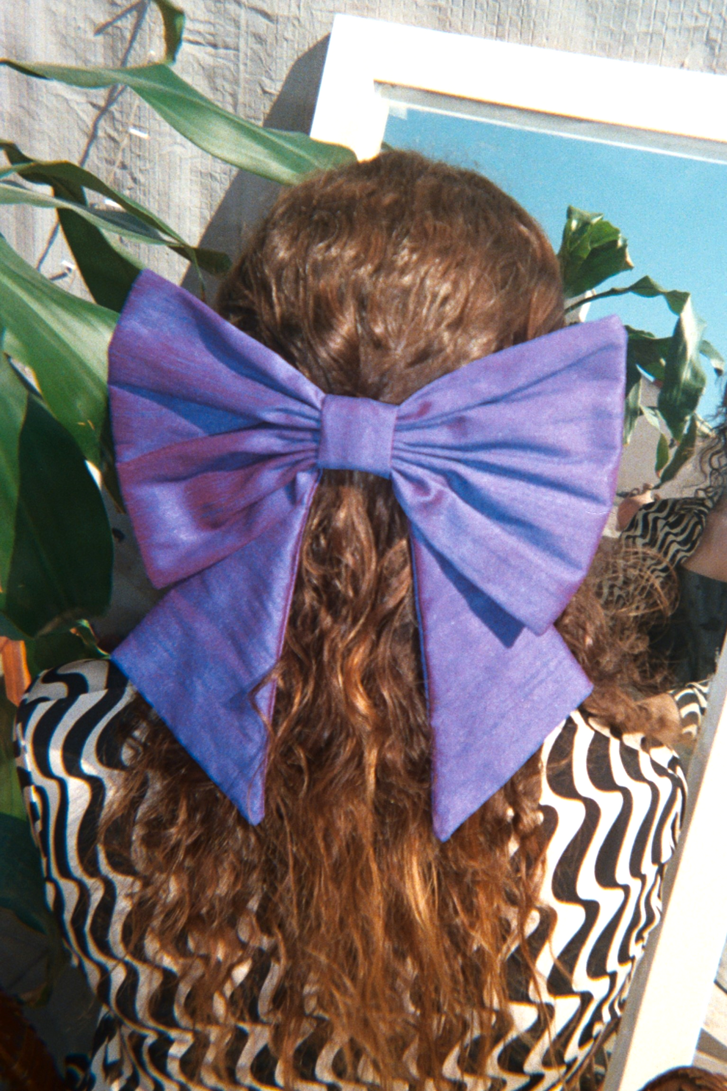 Pussy Cat Bow ~ Purple
